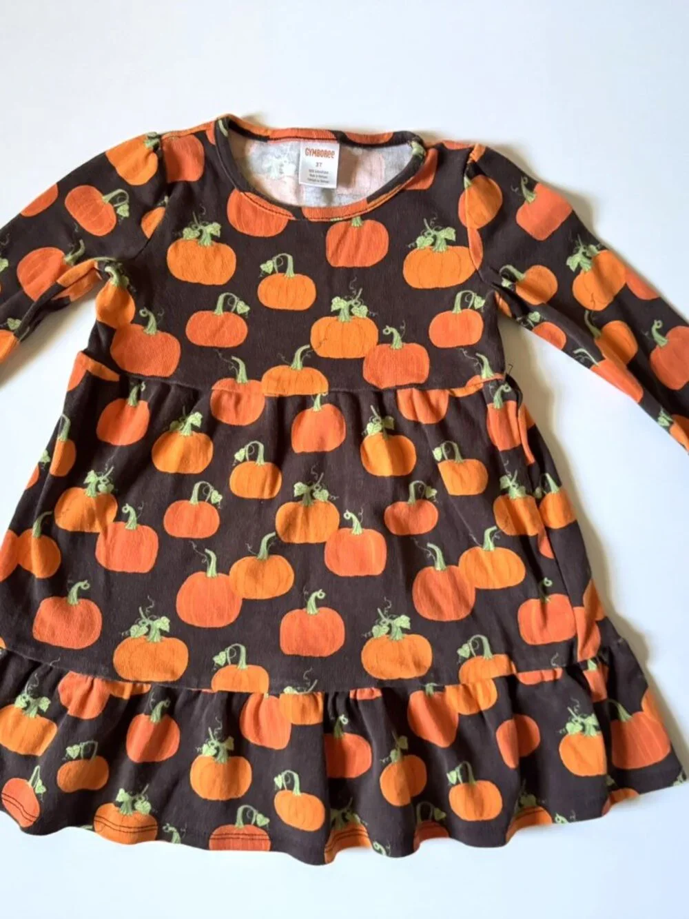 3T Pumpkin Fall Long Sleeve Gymboree Dress